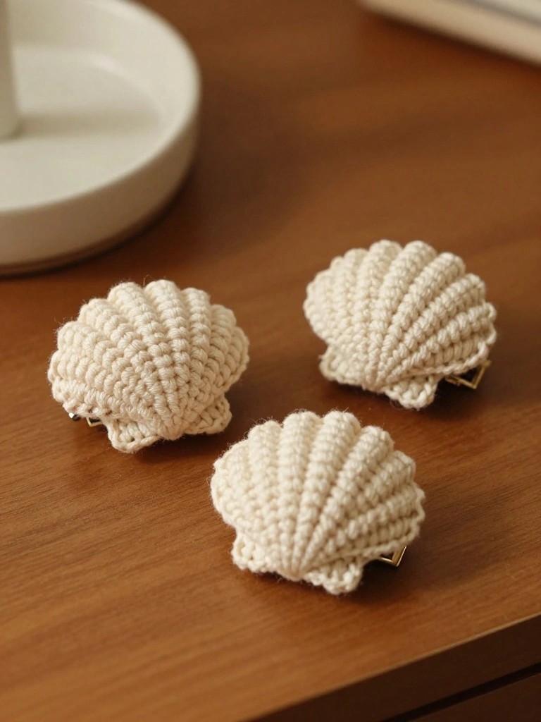 Seashell Hair Clips