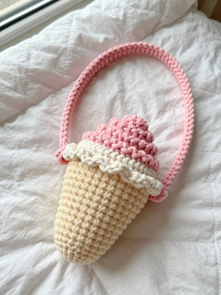 Ice Cream Cone Pouch Bag