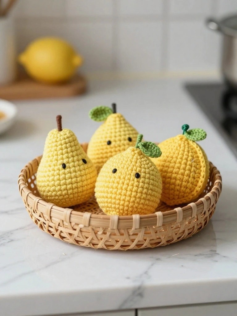 Pear Shaped Crochet Pouches