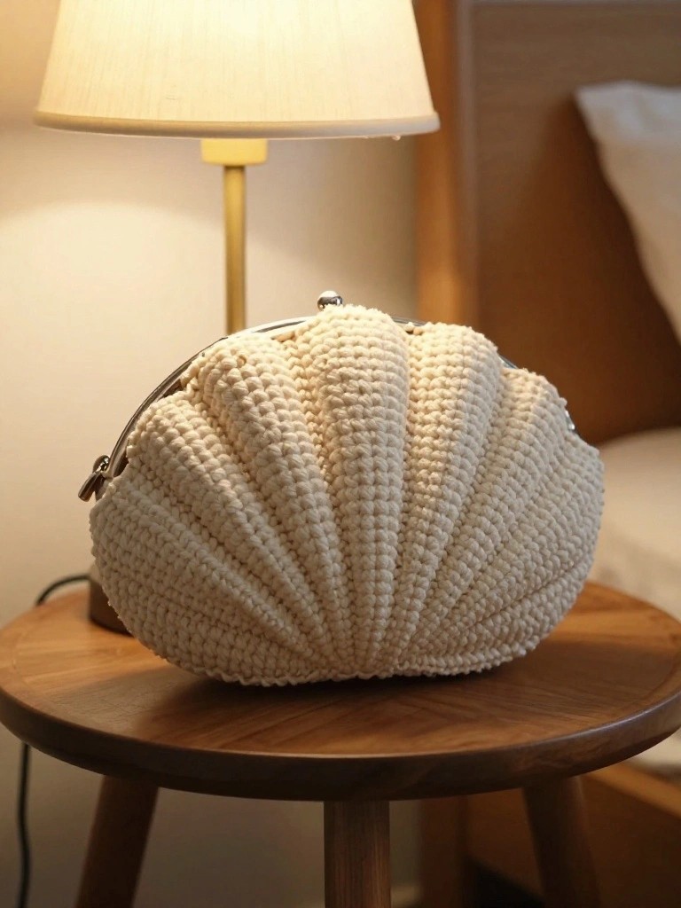 Shell Shaped Crochet Clutch
