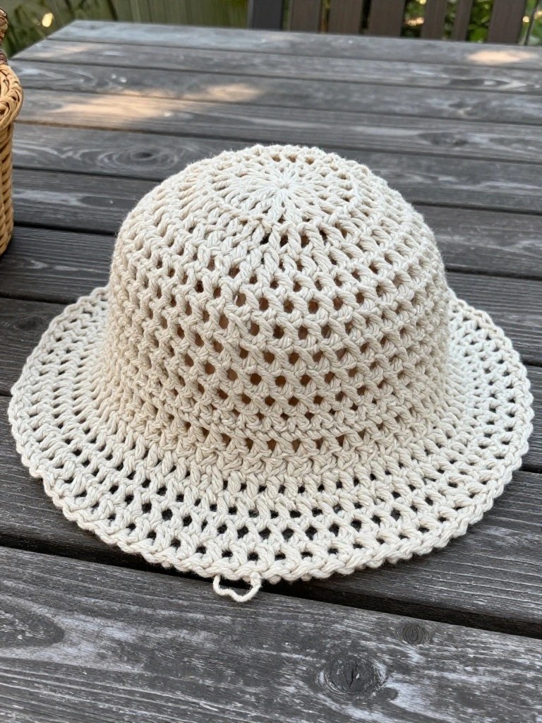 Openwork Bucket Hat for Everyday Sun Protection