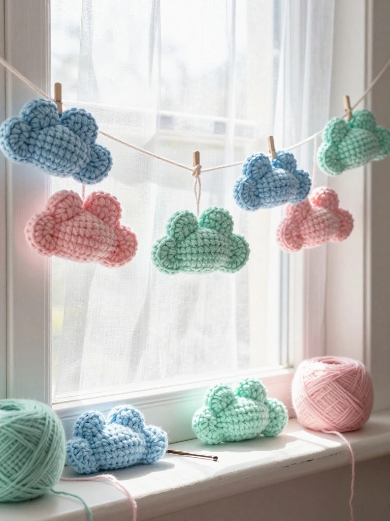 Cloud Garland Using Simple Motifs