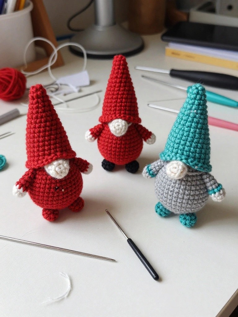 Crochet Mini Gnomes