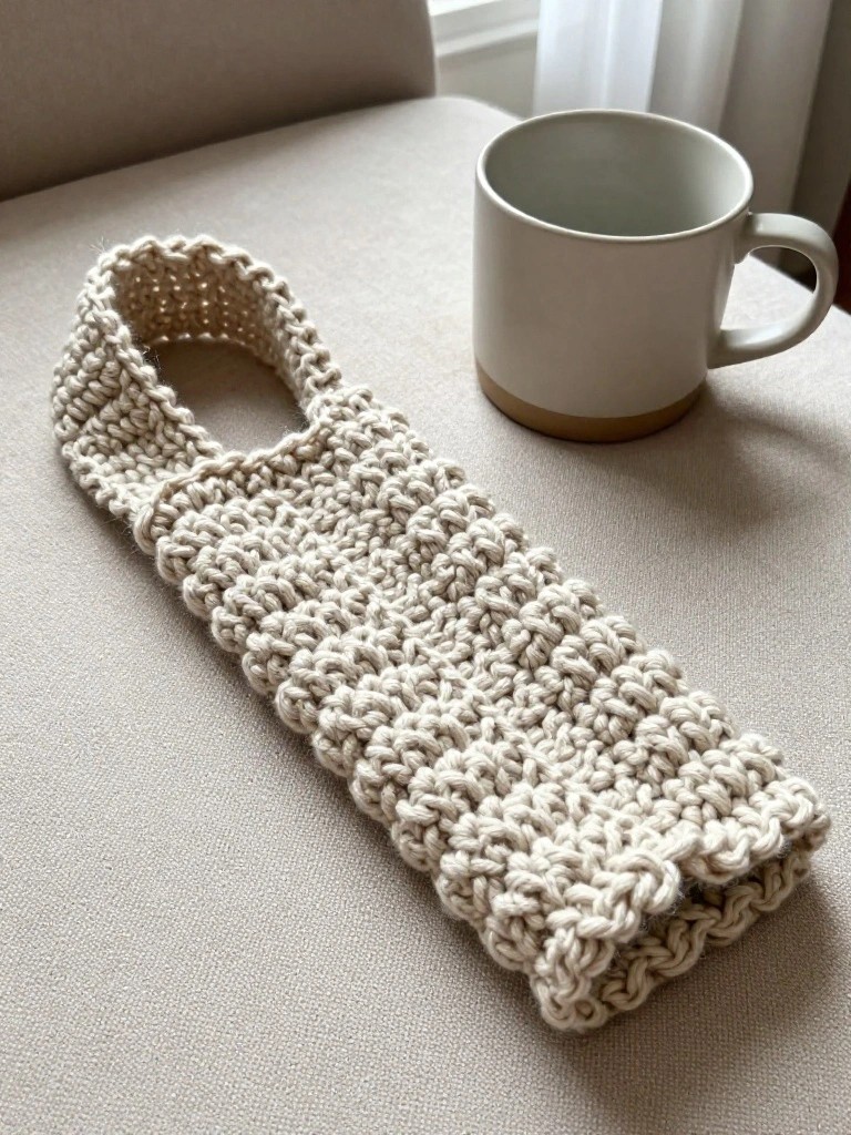 Textured Crochet Carry Pouch