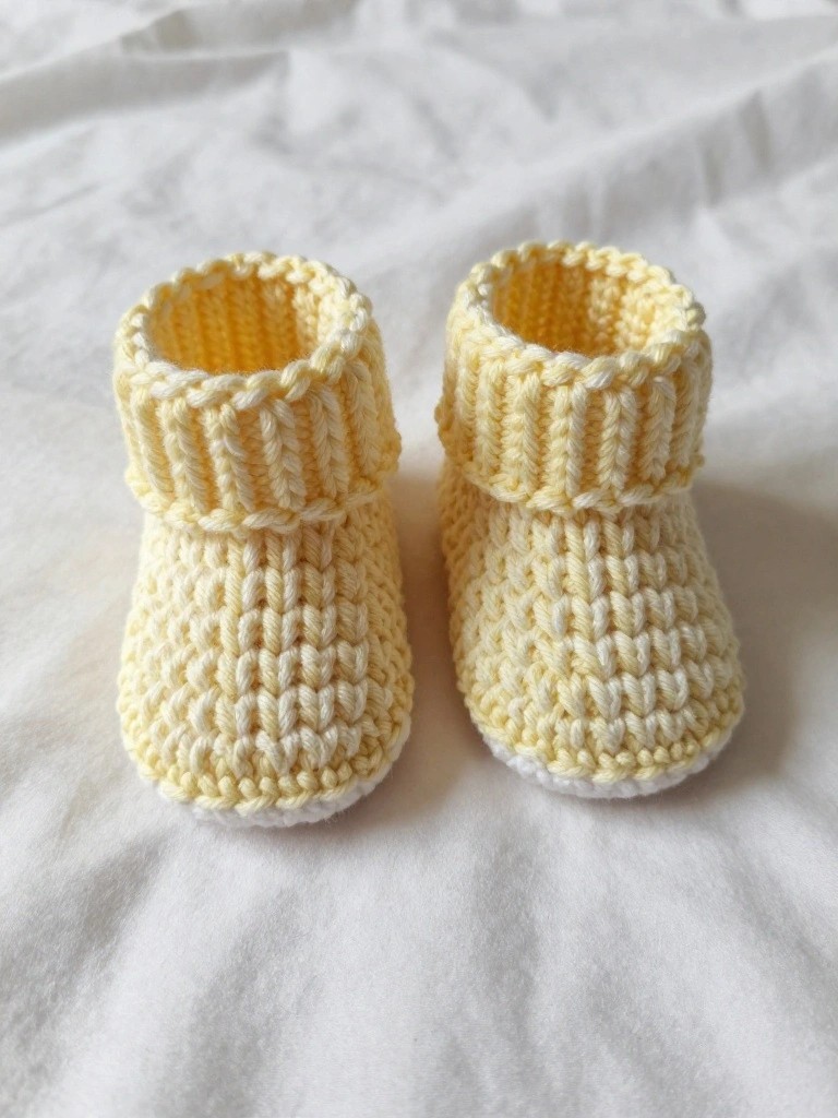Simple Baby Booties