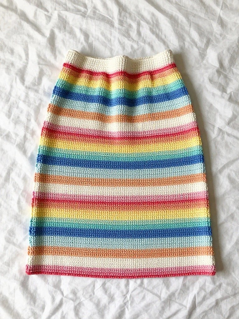 Striped Rainbow Skirt