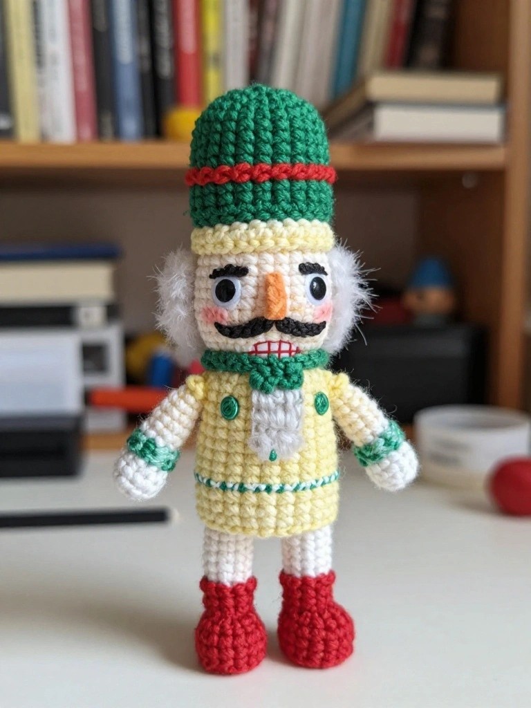 Crocheted Nutcracker Amigurumi