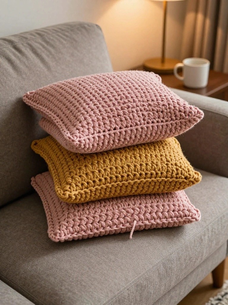 Textured One-Ball Throw Pillows