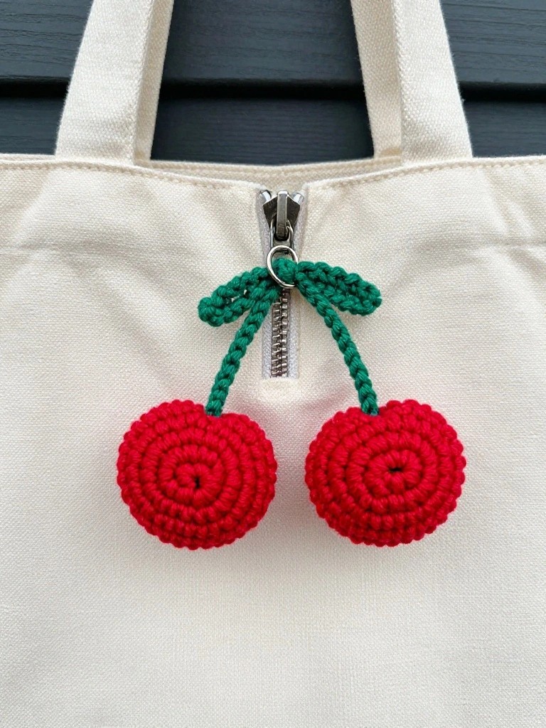 Cherry Zipper Pull Charms