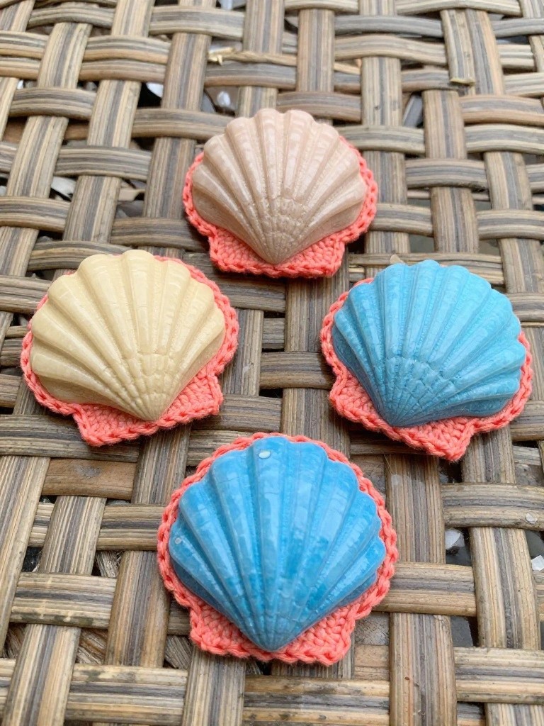 Shell Soap Savers with Scalloped Borders