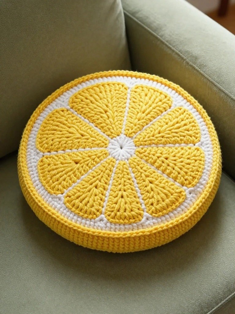 Lemon Slice Cushion