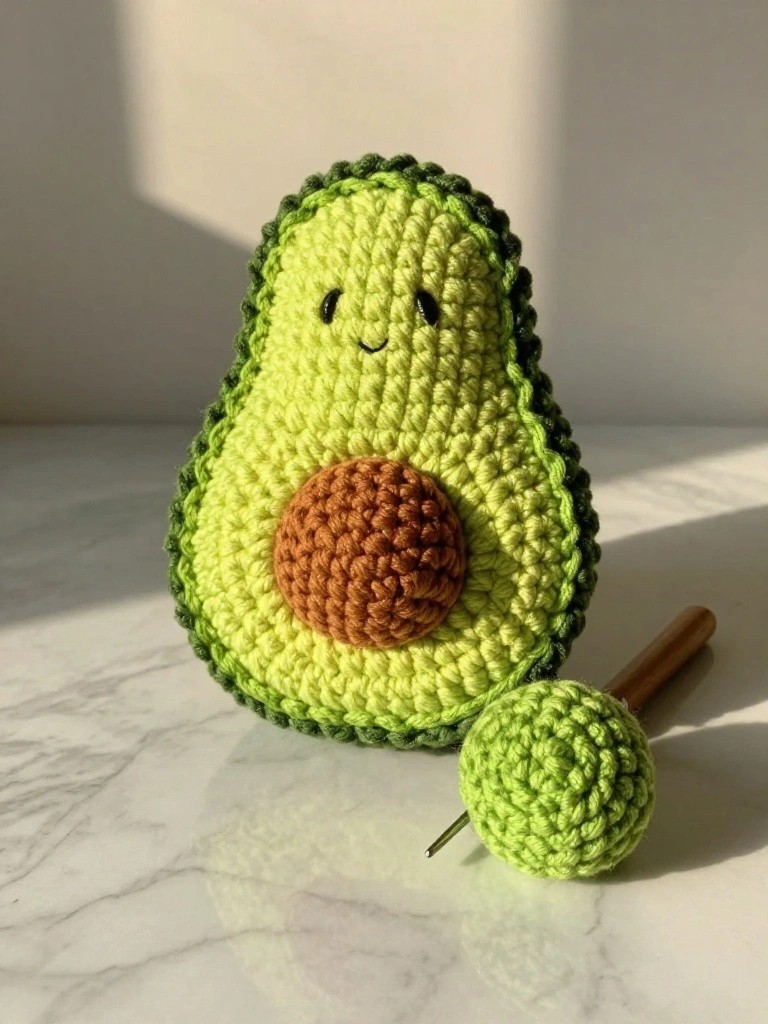 Crochet Avocado Plush