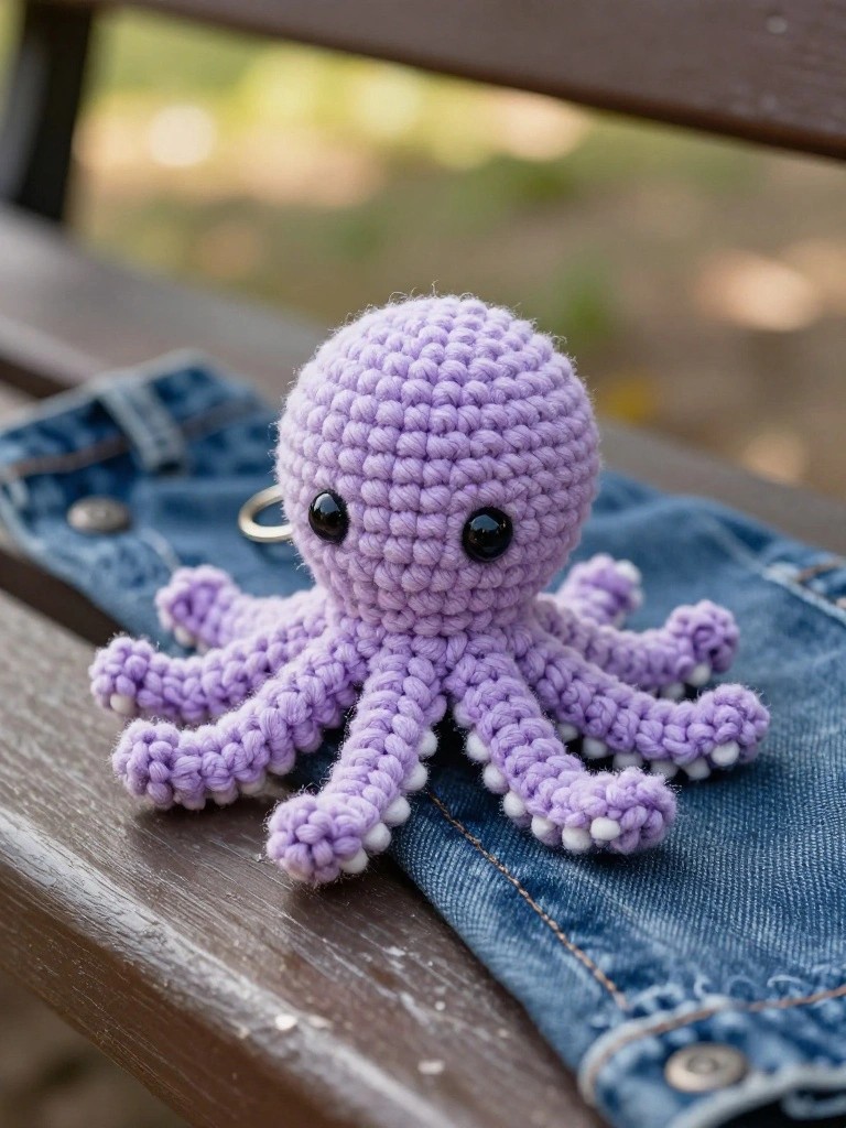 Mini Octopus Keychain Amigurumi